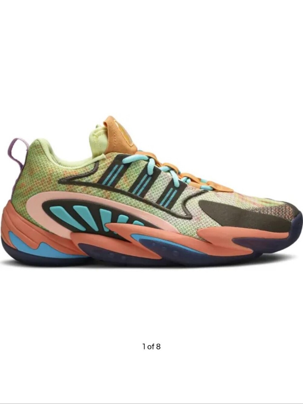 Adidas × Pharrell Crazy BYW 2.0 Mens Sneakers Size 9.5 Chalk Coral Streetwear